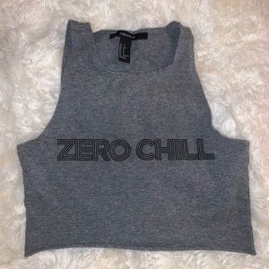 👽 “Zero Chill” crop top